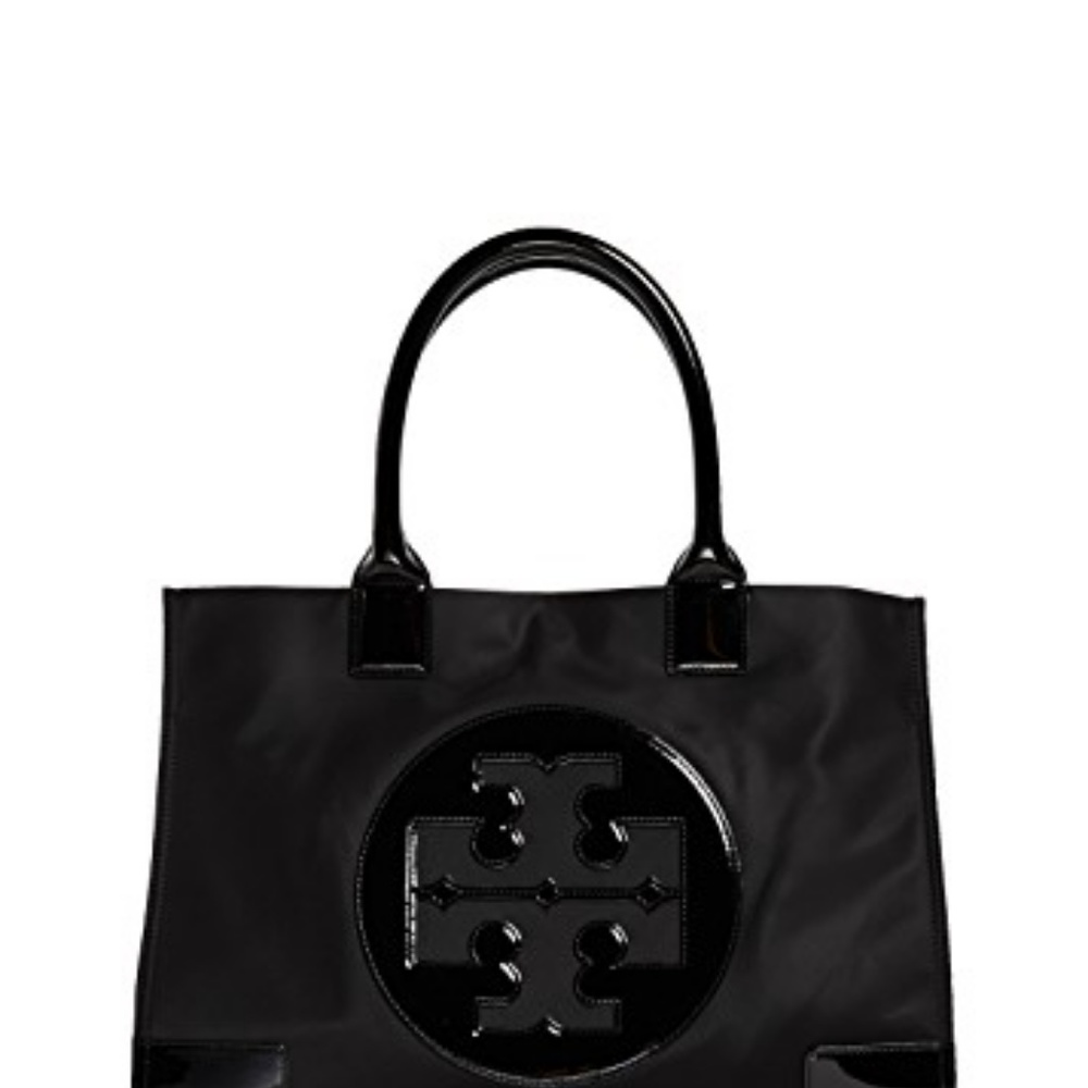 Tory Burch Ella Nylon Black Tote